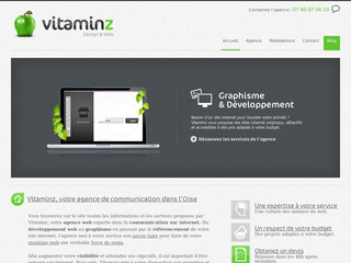Aperçu visuel du site http://www.vitaminz.fr