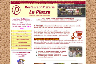 Aperçu visuel du site http://www.lepiazza.com