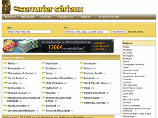 Aperçu visuel du site http://www.serrurierserieux.com