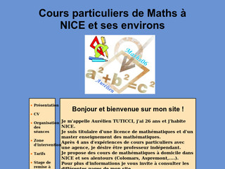 Aperçu visuel du site http://www.cours-particuliers-maths06.com