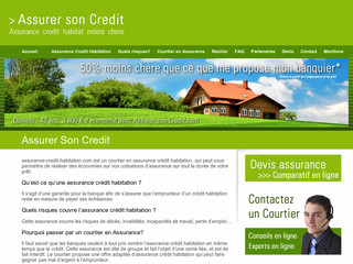 Aperçu visuel du site http://www.assurance-credit-habitation.com/