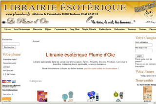 Aperçu visuel du site http://www.plumedoie.fr/