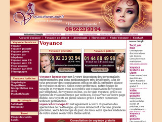 Aperçu visuel du site http://www.voyancehoroscope.fr