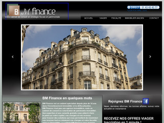 Aperçu visuel du site http://www.bm-finance.fr