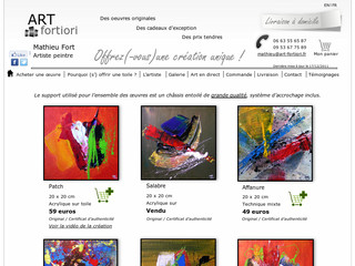 Aperçu visuel du site http://www.art-fortiori.fr