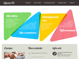 Aperçu visuel du site http://www.web.agence42.fr