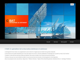 Aperçu visuel du site http://www.c-bat-idf.fr
