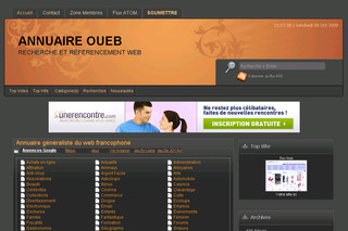 Aperçu visuel du site http://oueb.farvista.net