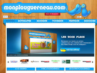 Aperçu visuel du site http://monplouguerneau.com