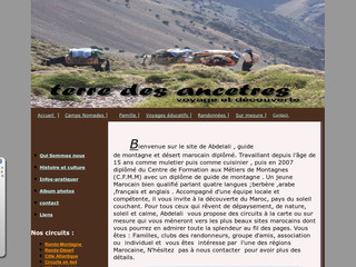 Aperçu visuel du site http://www.terre-desancetres.com