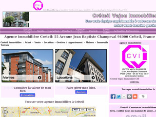 Aperçu visuel du site http://creteil-immobilier.fr