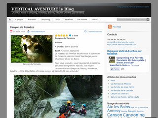 Vertical Aventure - Le Blog - Canyoning-grenoble- lyon-annecy.com