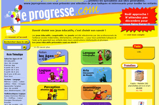 Aperçu visuel du site http://www.jeprogresse.com