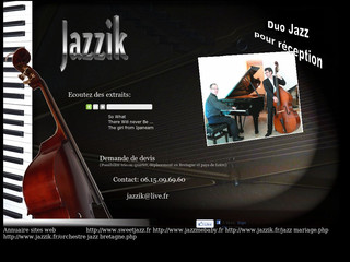 Aperçu visuel du site http://www.jazzik.fr