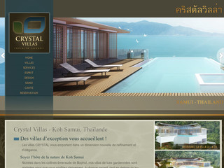 Aperçu visuel du site http://www.crystal-villas-samui.fr