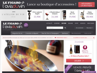Aperçu visuel du site http://avis-vin.lefigaro.fr/