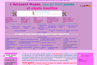 Aperçu visuel du site http://www.amusantmusee.com