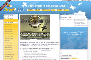 Aperçu visuel du site http://www.virtuoflash.com