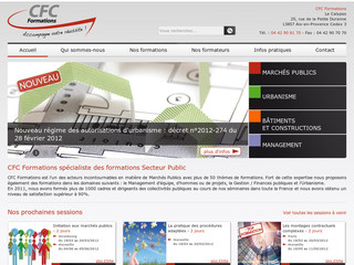 Aperçu visuel du site http://www.cfc.fr