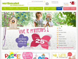 Aperçu visuel du site http://www.vertbaudet.fr