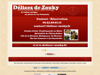 Aperçu visuel du site http://www.delices-zouky.fr