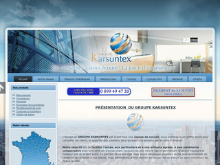Aperçu visuel du site http://www.karsuntex.com