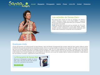 Aperçu visuel du site http://www.sanaazaim.com