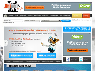 Aperçu visuel du site http://www.animal-ami.fr
