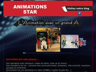 Aperçu visuel du site http://www.animations-star.com