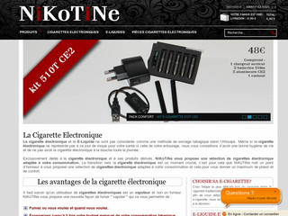 Aperçu visuel du site http://www.nikotine.fr