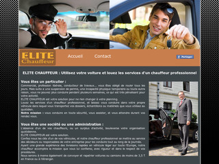 Aperçu visuel du site http://www.elite-chauffeur.fr