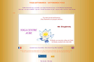 Aperçu visuel du site http://www.yogasatyananda-france.net