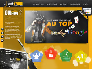 Aperçu visuel du site http://www.digital-swing.com