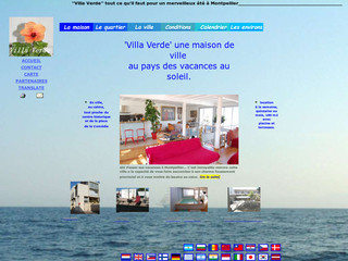 Aperçu visuel du site http://www.location-vacances-montpellier-villa-verde.com
