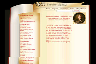 Aperçu visuel du site http://www.theatre-moliere.com