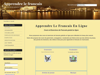 Cours de francais gratuit en ligne avec Apprendre-le -francais.info Cours de francais gratuit en ligne avec Apprendre-le -francais.info