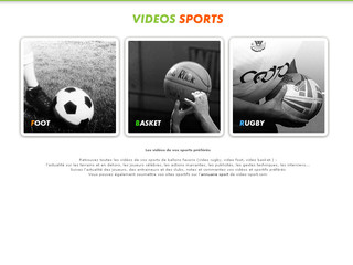 Aperçu visuel du site http://www.videos-sport.com