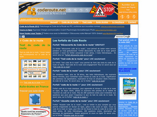 Aperçu visuel du site http://www.coderoute.net/