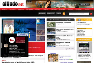 Aperçu visuel du site http://www.alljudo.net