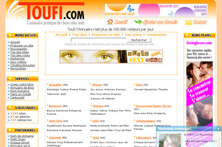 Aperçu visuel du site http://www.toufi.com