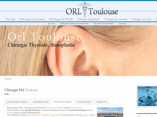 Aperçu visuel du site http://www.orl-toulouse.pro