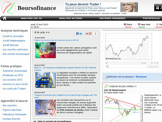 Aperçu visuel du site http://www.boursofinance.fr