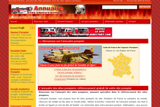 Aperçu visuel du site http://annuaire-pompier.referencement-actif.com