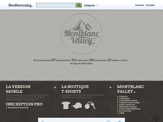 Aperçu visuel du site http://www.montblanc-valley.com