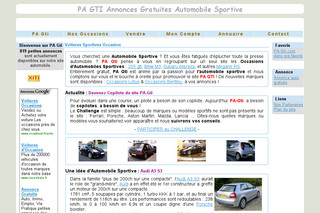 Aperçu visuel du site http://www.pa-gti.com