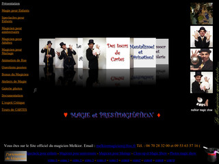 Aperçu visuel du site http://www.magie-prod.com