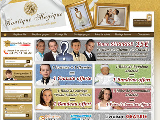 Aperçu visuel du site http://www.boutique-magique.fr