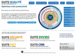 Logiciel Suite Qualité PBCSoft - Logiciel-qualite -agro.com Logiciel Suite Qualité PBCSoft - Logiciel-qualite -agro.com