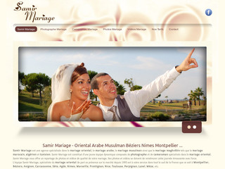 Aperçu visuel du site http://www.samir-mariage.fr/