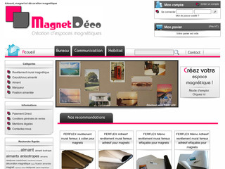 Aperçu visuel du site http://www.magnetdeco.com/